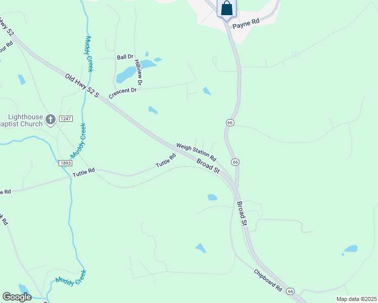 map of restaurants, bars, coffee shops, grocery stores, and more near 9349 Broad Street in Rural Hall