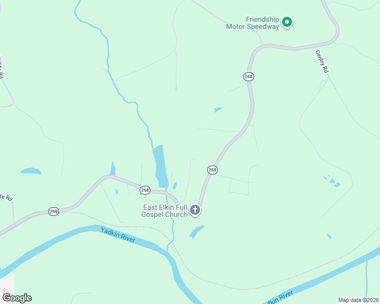 map of restaurants, bars, coffee shops, grocery stores, and more near 222 Timberlake Trail in Elkin