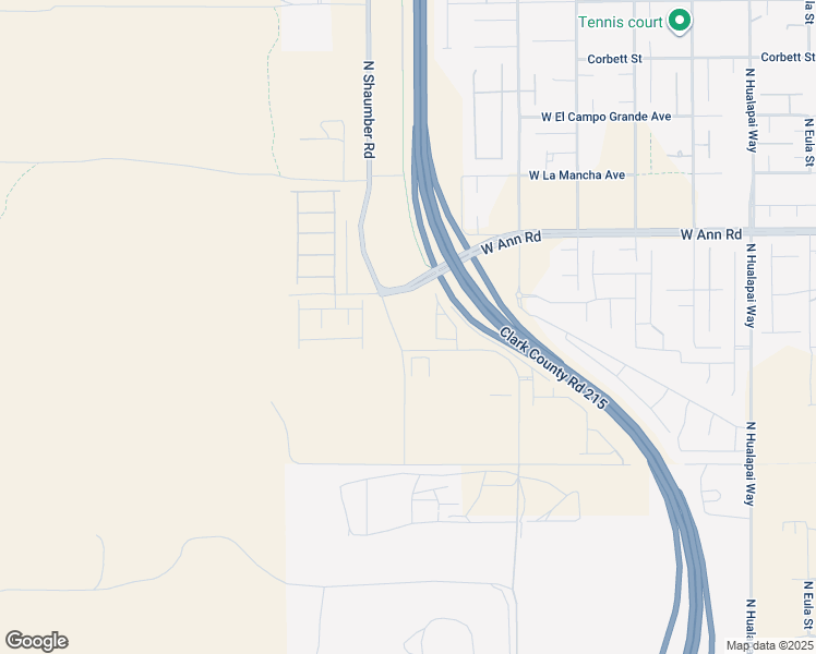 map of restaurants, bars, coffee shops, grocery stores, and more near North Shaumber Road in Las Vegas