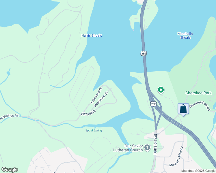 map of restaurants, bars, coffee shops, grocery stores, and more near 2053 Lakewood Drive in Morristown