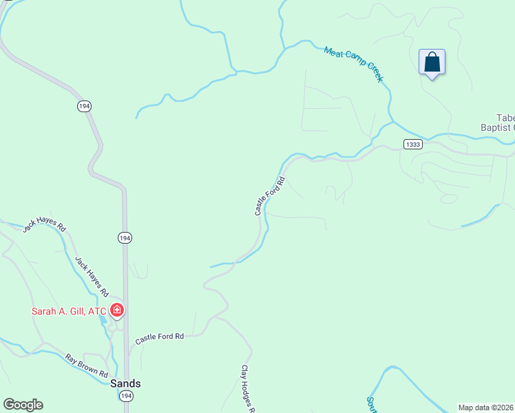 map of restaurants, bars, coffee shops, grocery stores, and more near 1034 Castle Ford Road in Boone