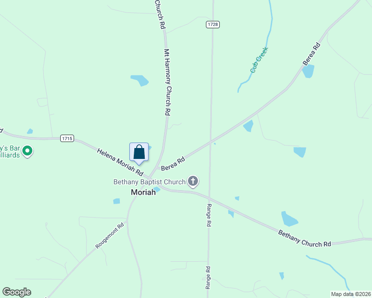 map of restaurants, bars, coffee shops, grocery stores, and more near 204 Berea Road in Rougemont
