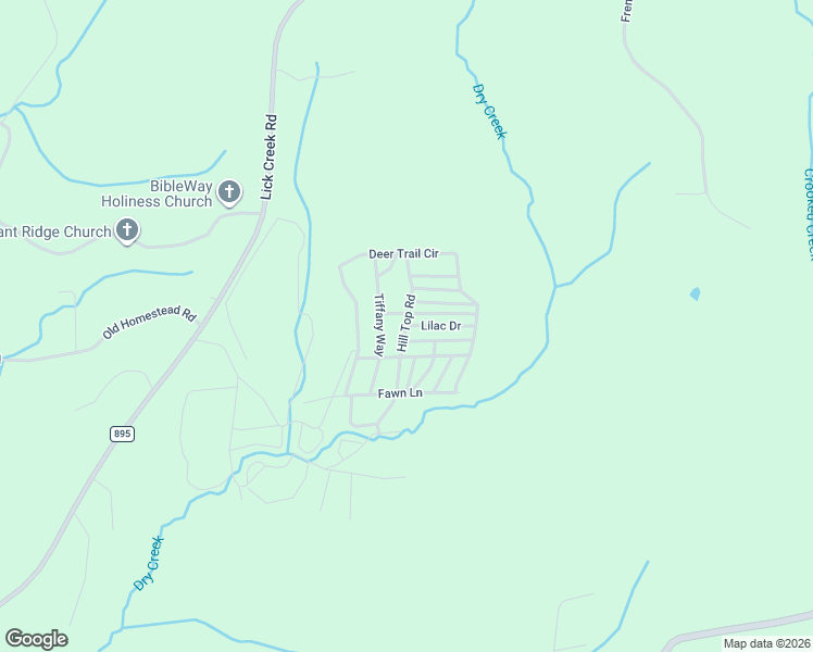 map of restaurants, bars, coffee shops, grocery stores, and more near Willow Way in Big Sandy