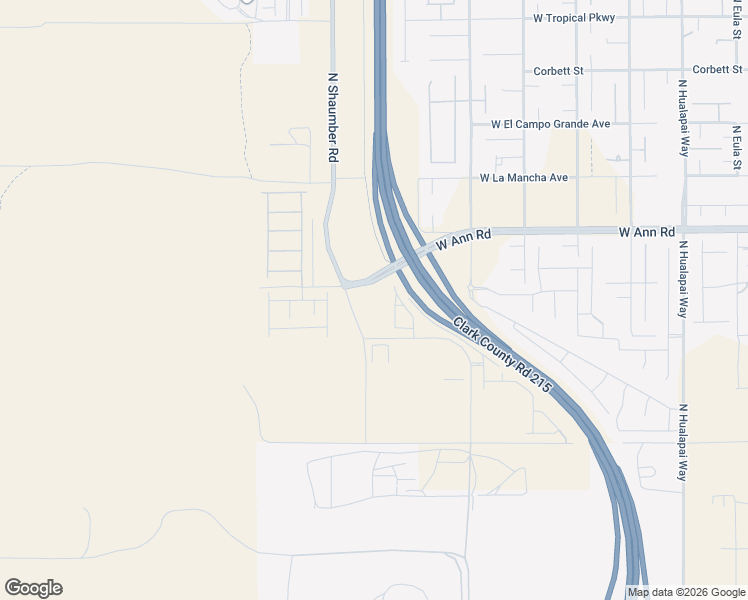 map of restaurants, bars, coffee shops, grocery stores, and more near North Shaumber Road in Las Vegas