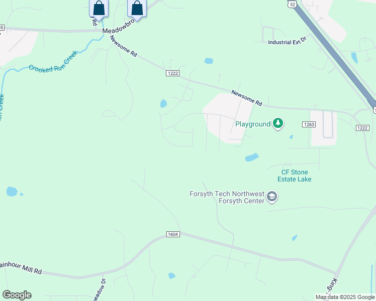 map of restaurants, bars, coffee shops, grocery stores, and more near 252 Macintosh Drive in King