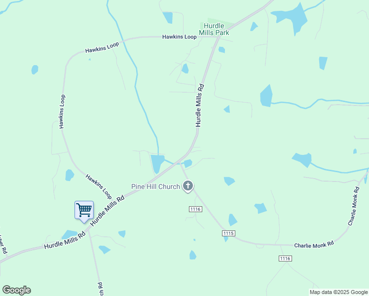 map of restaurants, bars, coffee shops, grocery stores, and more near 10640 Hurdle Mills Road in Hurdle Mills