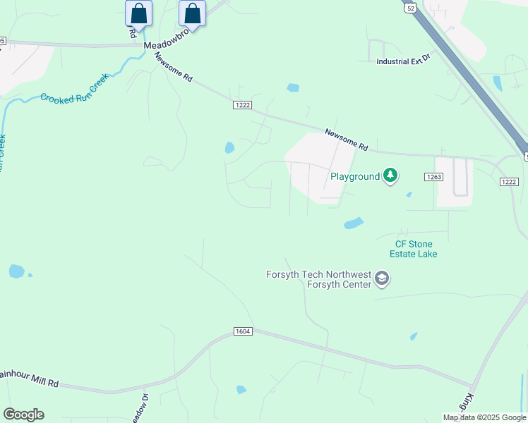 map of restaurants, bars, coffee shops, grocery stores, and more near 252 Macintosh Drive in King