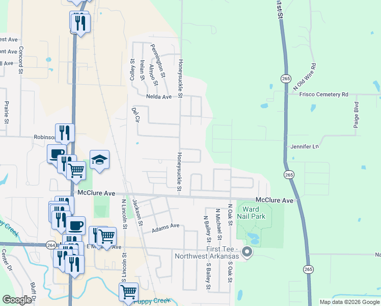 map of restaurants, bars, coffee shops, grocery stores, and more near 529 Evergreen Circle in Lowell