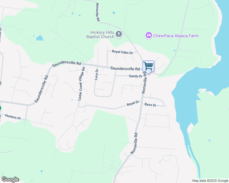 map of restaurants, bars, coffee shops, grocery stores, and more near 118 Starr Drive in Mt. Juliet