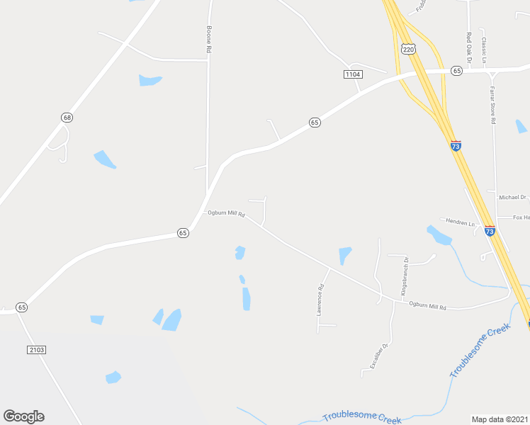 map of restaurants, bars, coffee shops, grocery stores, and more near 155 Gideons Mill Road in Stokesdale