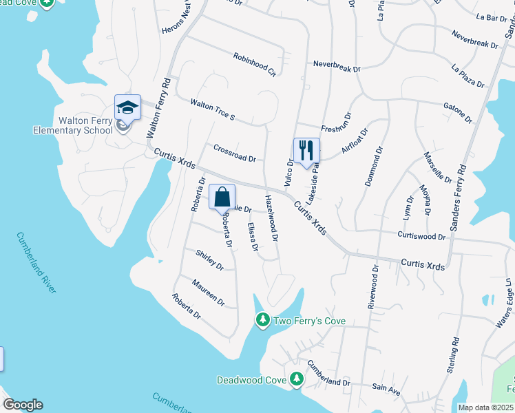 map of restaurants, bars, coffee shops, grocery stores, and more near 123 Melanie Drive in Hendersonville