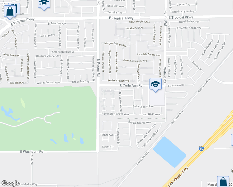 map of restaurants, bars, coffee shops, grocery stores, and more near 3540 Turquoise Waters Avenue in North Las Vegas