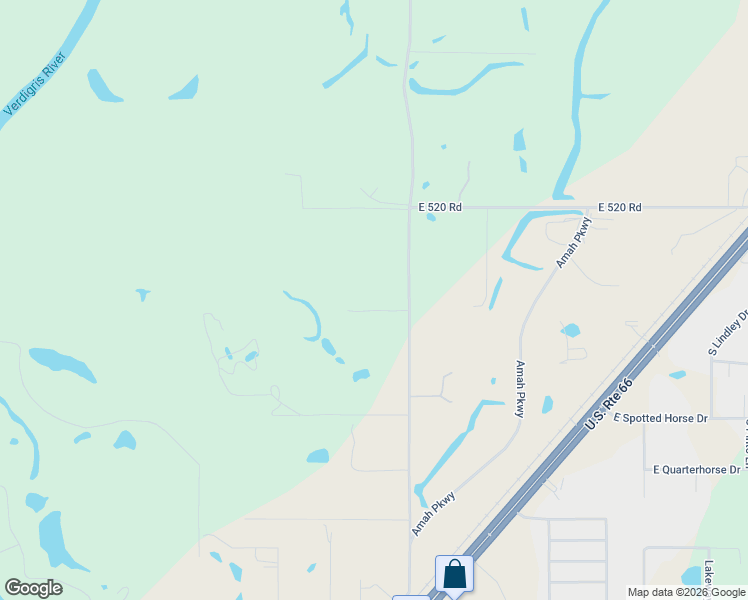map of restaurants, bars, coffee shops, grocery stores, and more near 24202 South 4120 Road in Claremore
