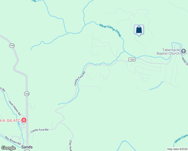 map of restaurants, bars, coffee shops, grocery stores, and more near 1034-1084 Castle Ford Road in Boone