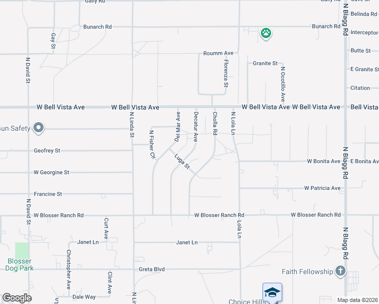 map of restaurants, bars, coffee shops, grocery stores, and more near 2820 Decatur Avenue in Pahrump