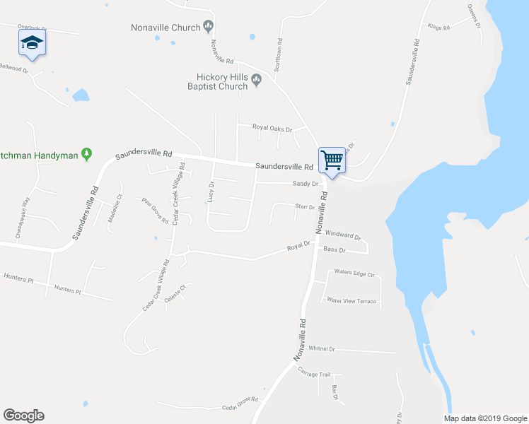 map of restaurants, bars, coffee shops, grocery stores, and more near 118 Starr Dr in Mt Juliet