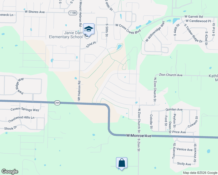 map of restaurants, bars, coffee shops, grocery stores, and more near 2508 Hickory Wood Avenue in Lowell