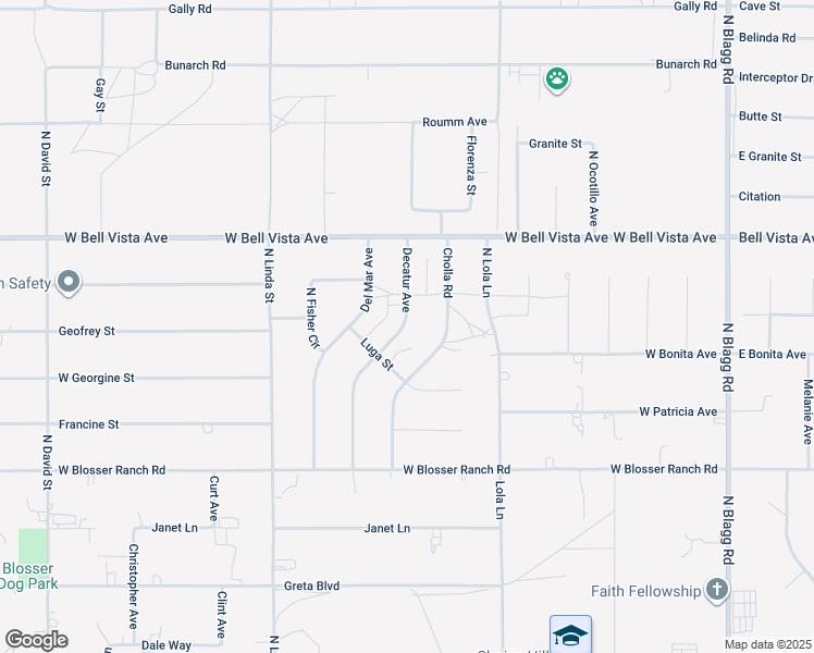 map of restaurants, bars, coffee shops, grocery stores, and more near 2841 Decatur Avenue in Pahrump