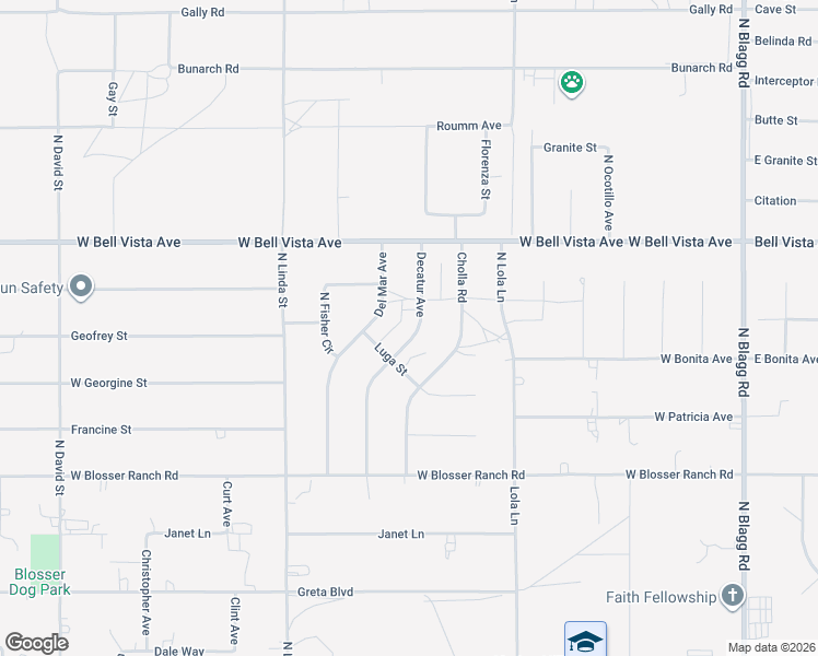 map of restaurants, bars, coffee shops, grocery stores, and more near 2820 Decatur Avenue in Pahrump
