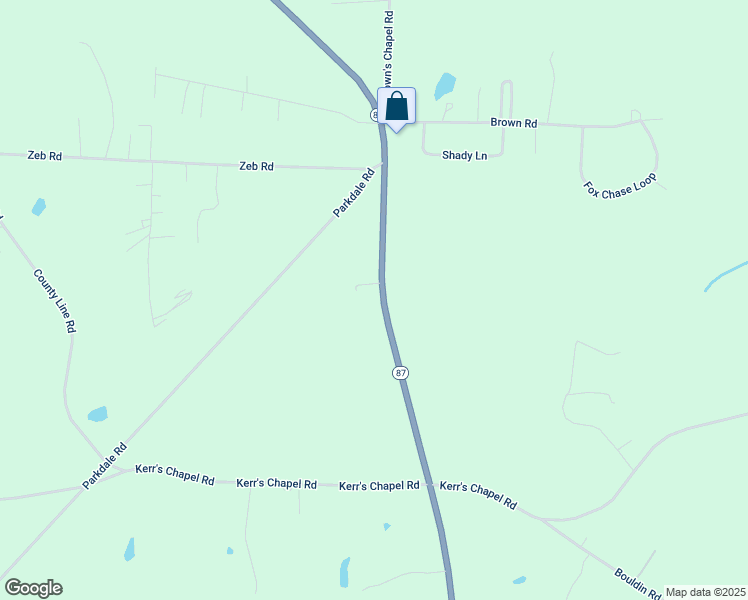 map of restaurants, bars, coffee shops, grocery stores, and more near 6283 North Carolina 87 in Gibsonville