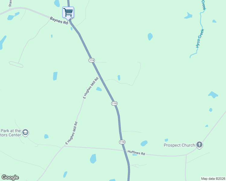 map of restaurants, bars, coffee shops, grocery stores, and more near 11327 North Carolina 119 in Mebane