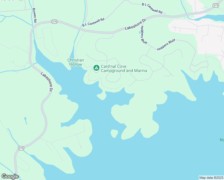 map of restaurants, bars, coffee shops, grocery stores, and more near 1468 Card Nal Cove in Rutledge