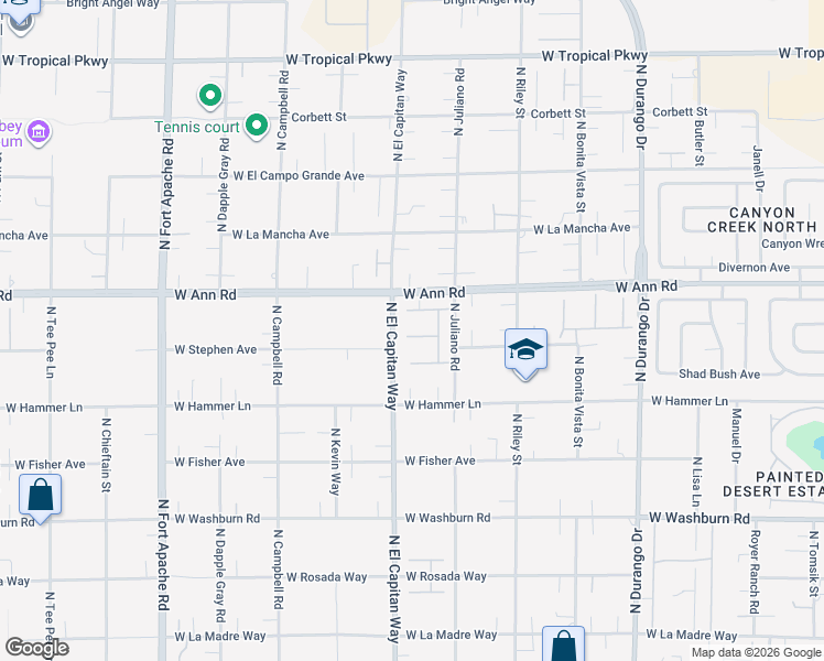 map of restaurants, bars, coffee shops, grocery stores, and more near 8735 Lufield Ridge Court in Las Vegas