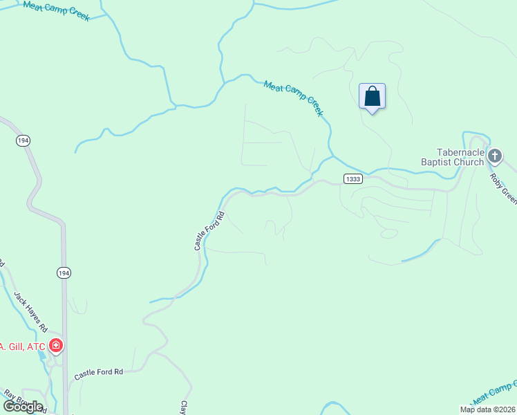 map of restaurants, bars, coffee shops, grocery stores, and more near 1034-1084 Castle Ford Road in Boone