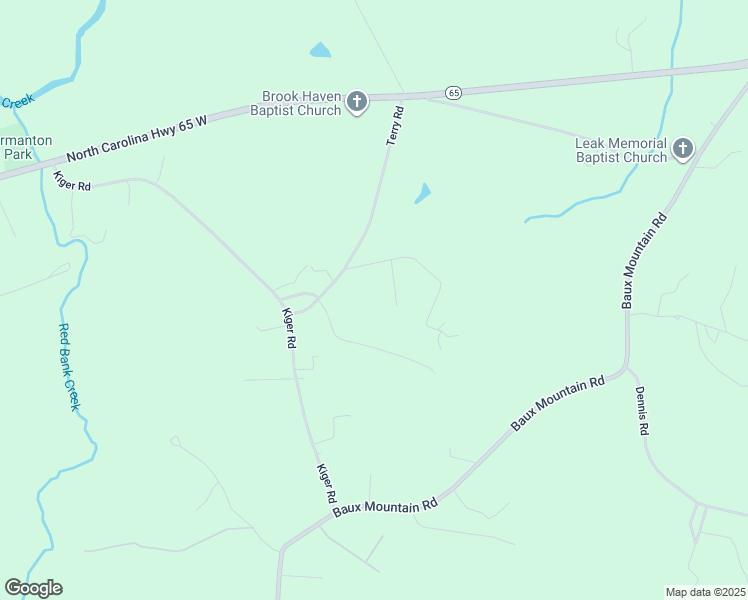 map of restaurants, bars, coffee shops, grocery stores, and more near 1040 Rainbows End Road in Germanton
