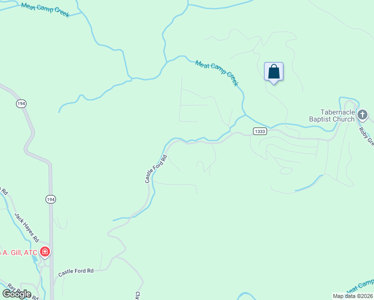 map of restaurants, bars, coffee shops, grocery stores, and more near 1034-1084 Castle Ford Road in Boone
