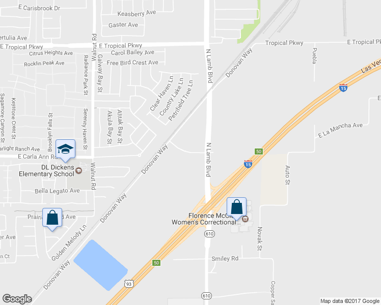 map of restaurants, bars, coffee shops, grocery stores, and more near East Ann Road in North Las Vegas