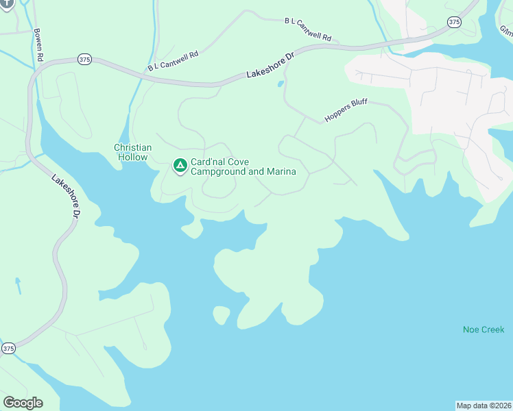 map of restaurants, bars, coffee shops, grocery stores, and more near 388 Cow Poke Ln in Rutledge