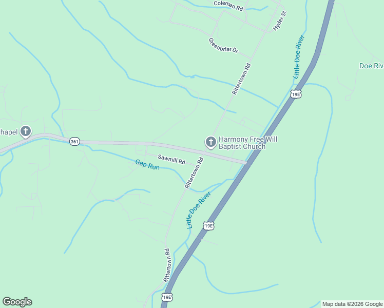 map of restaurants, bars, coffee shops, grocery stores, and more near 3341 Gap Creek Road in Hampton