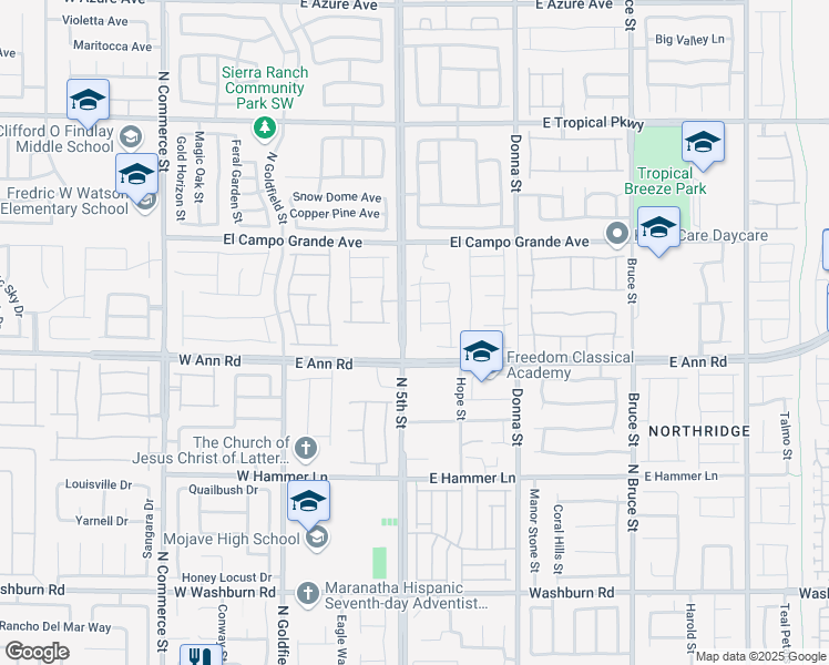 map of restaurants, bars, coffee shops, grocery stores, and more near 5623 Scarlet Rock Street in North Las Vegas