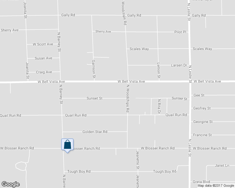 map of restaurants, bars, coffee shops, grocery stores, and more near 2580 Sunset Street in Pahrump