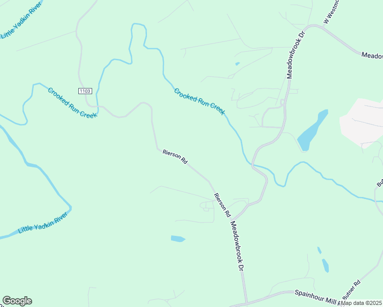 map of restaurants, bars, coffee shops, grocery stores, and more near 2199 Rierson Road in Tobaccoville