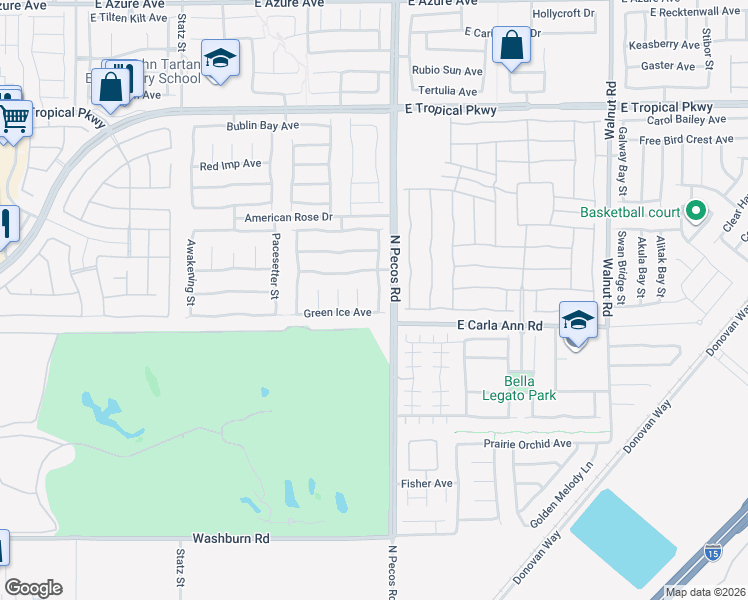 map of restaurants, bars, coffee shops, grocery stores, and more near 5617 Grandmother Hat Street in North Las Vegas