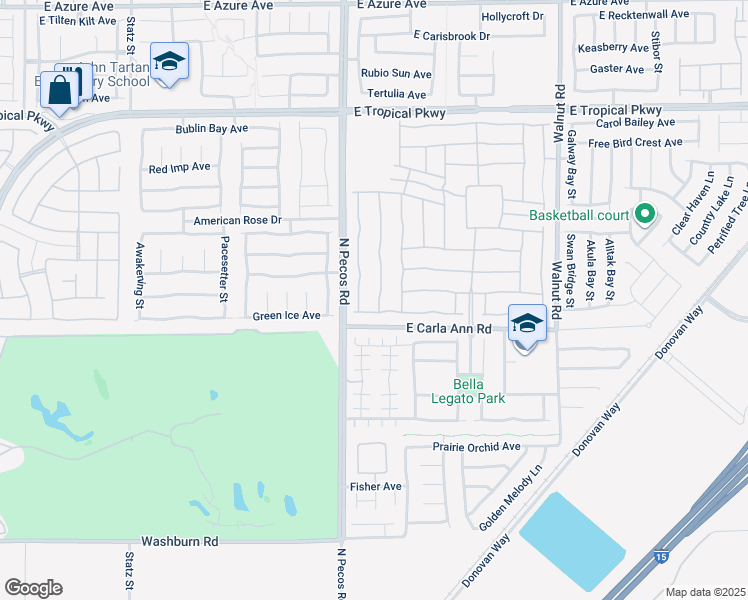 map of restaurants, bars, coffee shops, grocery stores, and more near 5629 Sagamore Canyon Street in North Las Vegas