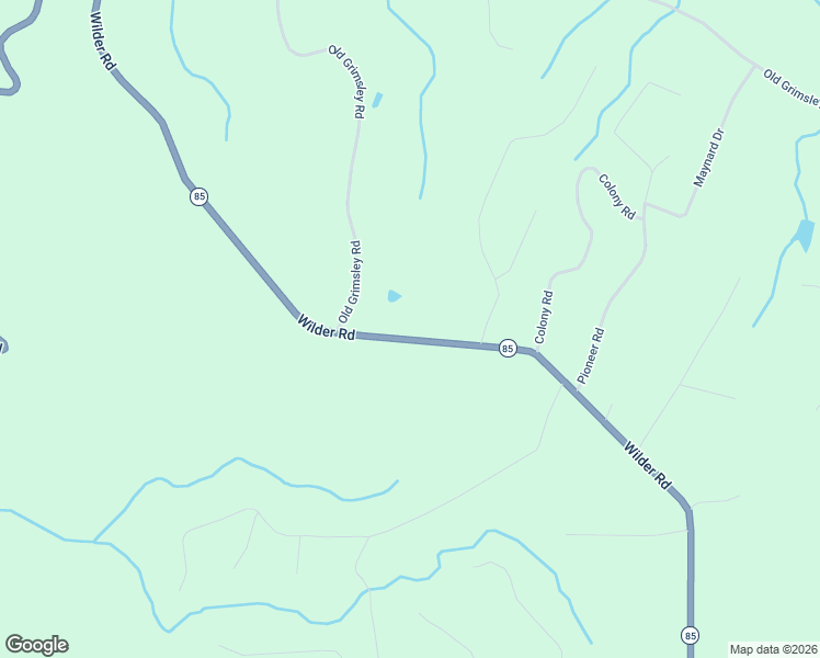 map of restaurants, bars, coffee shops, grocery stores, and more near 5424 Wilder Road in Grimsley