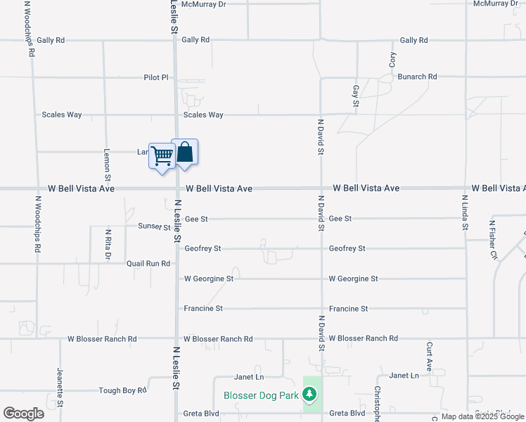 map of restaurants, bars, coffee shops, grocery stores, and more near 1700 Gee Street in Pahrump