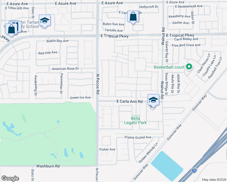 map of restaurants, bars, coffee shops, grocery stores, and more near 5633 Keystone Crest Street in North Las Vegas