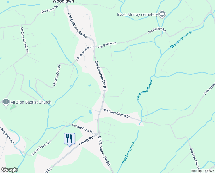 map of restaurants, bars, coffee shops, grocery stores, and more near 610 Old Embreeville Road in Jonesborough