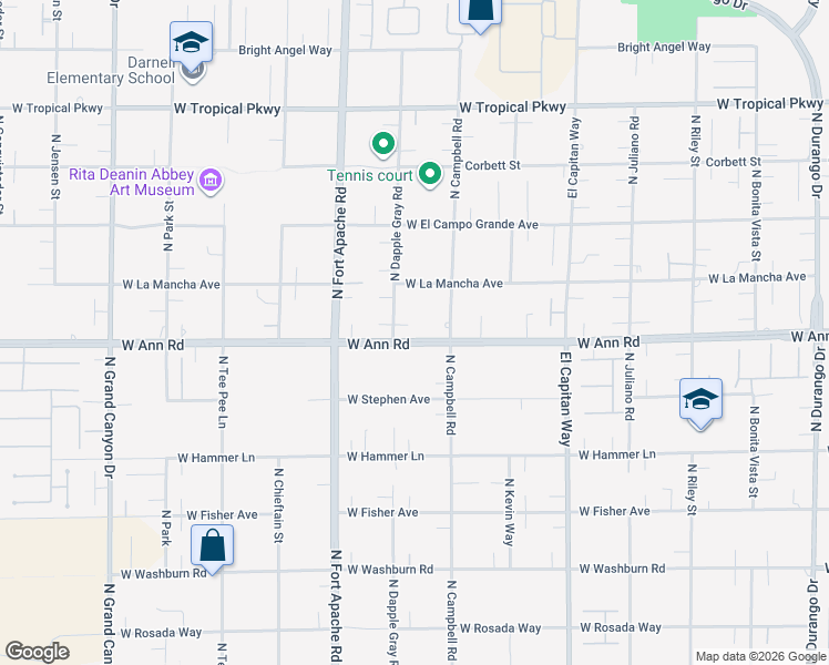 map of restaurants, bars, coffee shops, grocery stores, and more near 5624 North Dapple Gray Road in Las Vegas
