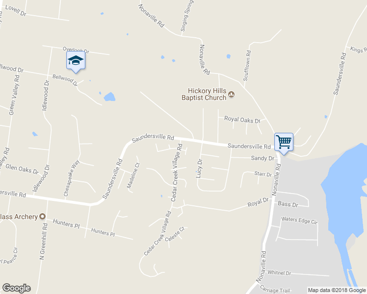 map of restaurants, bars, coffee shops, grocery stores, and more near 1101 Cedarhill Court in Mount Juliet
