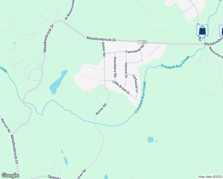 map of restaurants, bars, coffee shops, grocery stores, and more near 301 Butner Road in Tobaccoville