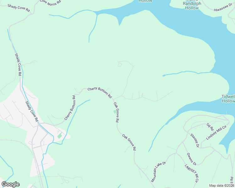 map of restaurants, bars, coffee shops, grocery stores, and more near 124 Oak Grove Lane in Rocky Top