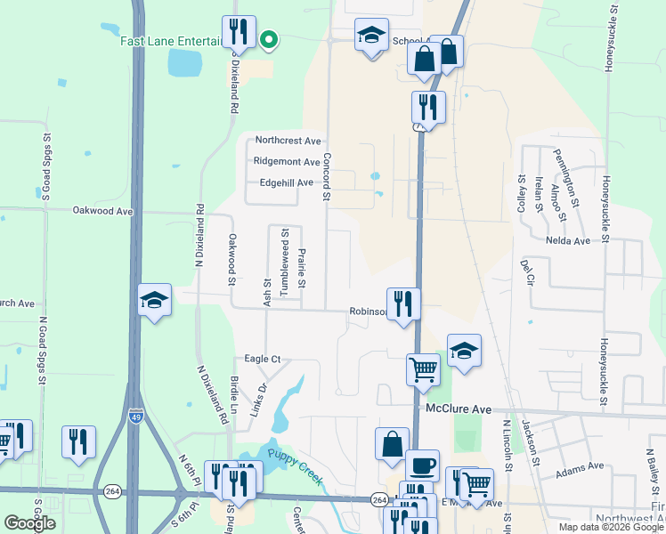 map of restaurants, bars, coffee shops, grocery stores, and more near 508 Concord Street in Lowell