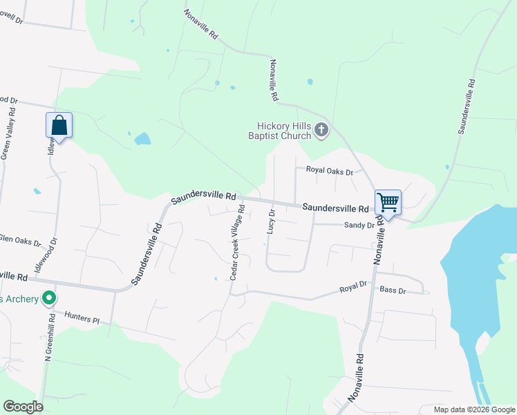 map of restaurants, bars, coffee shops, grocery stores, and more near 1108 Cedarhill Court in Mt. Juliet