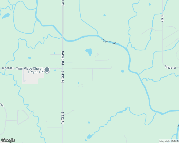 map of restaurants, bars, coffee shops, grocery stores, and more near 2757 West 520 Road in Pryor