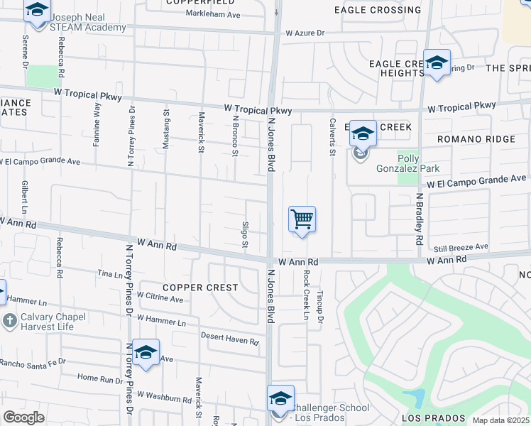 map of restaurants, bars, coffee shops, grocery stores, and more near 5712 Grand Guiness Court in Las Vegas